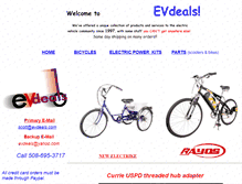 Tablet Screenshot of evdeals.com